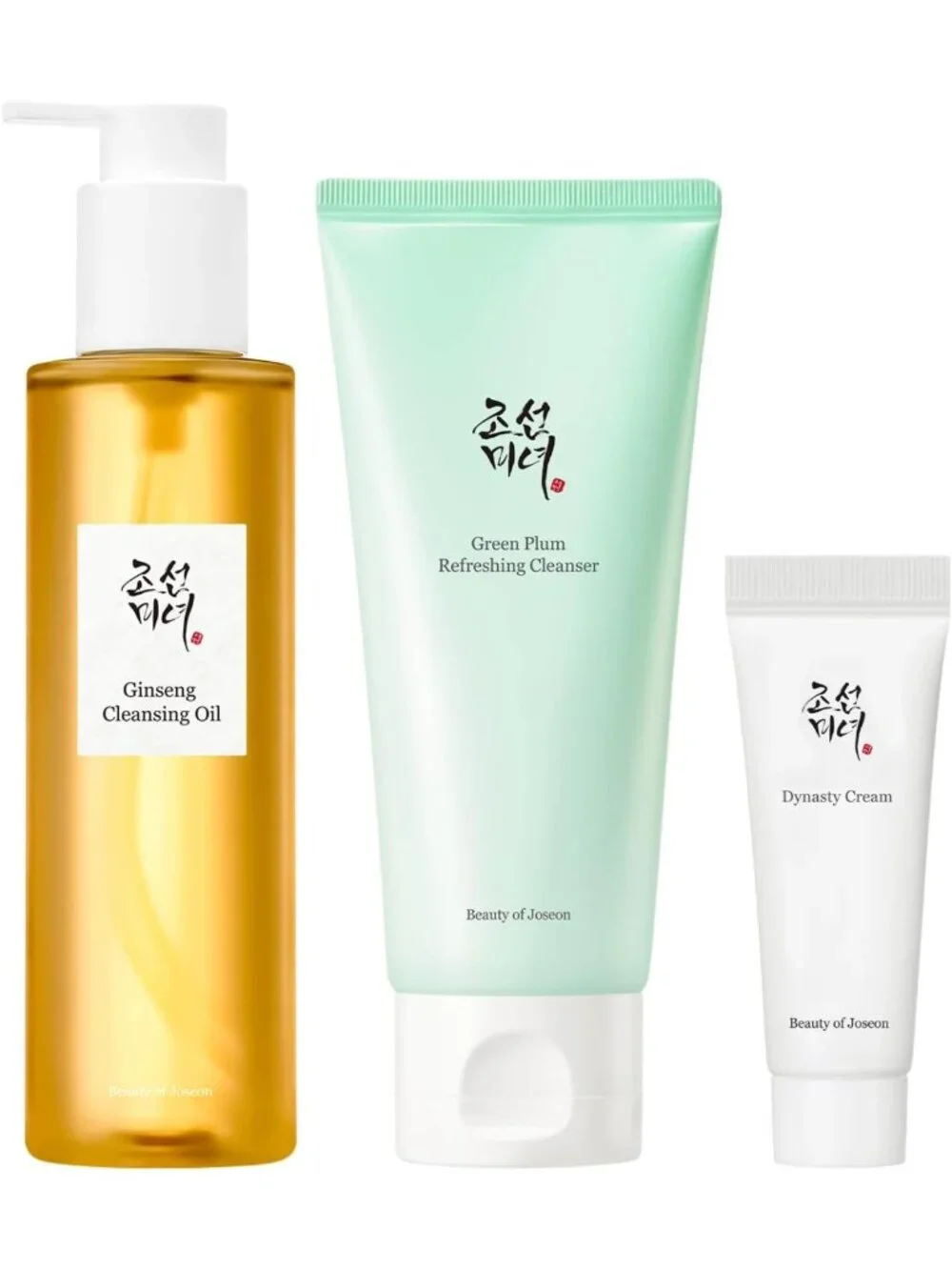 Korean Double Cleansing Duo Set | Gentle Gel Cleanser & Lightweight Oil | Glass